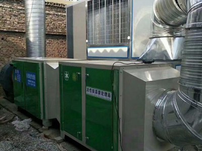 银冠 厂家定制整套环保设备  光氧催化设备  光解电场环保设备