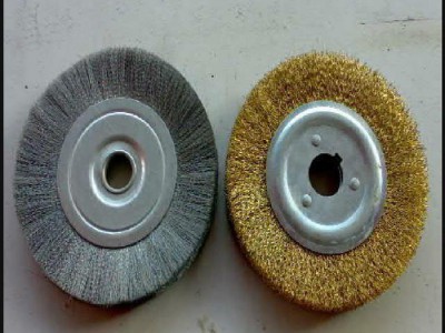 厂价直销6*16镀铜钢丝刷 清洁刷 除锈手动工具 优质工具刷