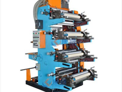 供应PE环保印刷袋胶版印刷机，可印二色、四色柔版印刷机