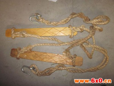 贵州 电工蹬杆作业踩踏板 麻绳 尼龙绳 木质踏板登高板