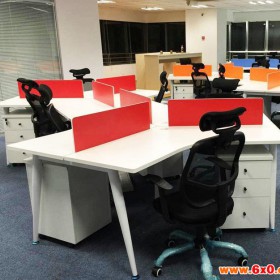上海办公家具职员办公桌椅 组合屏风员工桌 工作位3人6人卡座  上海办公桌、办公椅