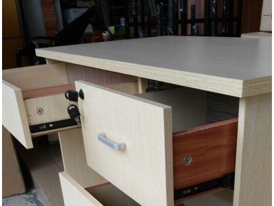 办公桌1.2米电脑桌三抽办公桌橡木色