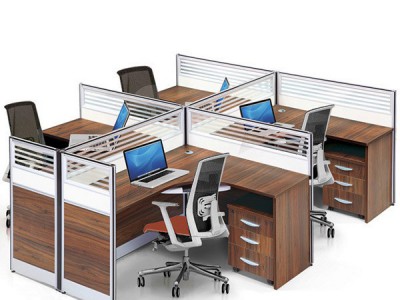 沛瑾 简约钢木屏风办公桌 职员办公电脑桌椅组合简易办公家具定制批发