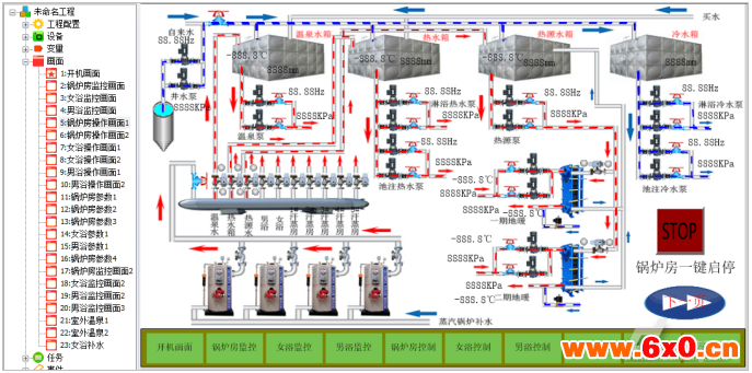 Haiwell(海为)PLC HMI锅炉供热换热系统与远程监控解决方案