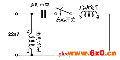 电容起动型接线电路
