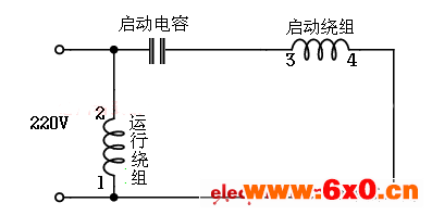 电容运转型接线电路