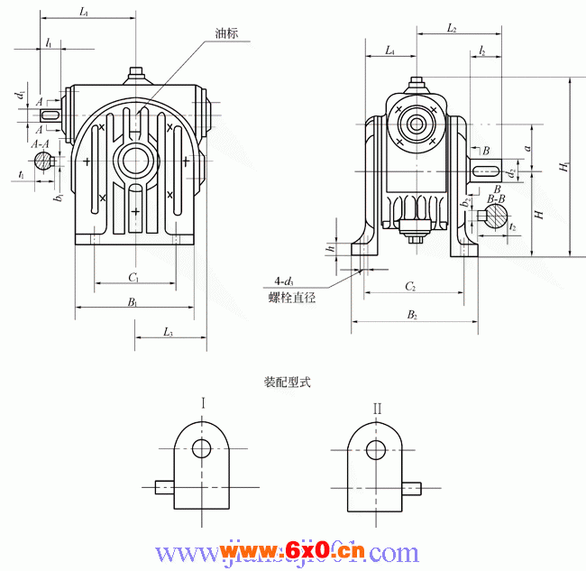 CW系列圆弧圆柱蜗杆减速机GB9147—88