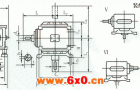 WHT42、WHT65、WHT80、WHT100型圆弧圆柱蜗杆减速机Ⅴ—Ⅷ式安装型式及尺寸JB2318—79