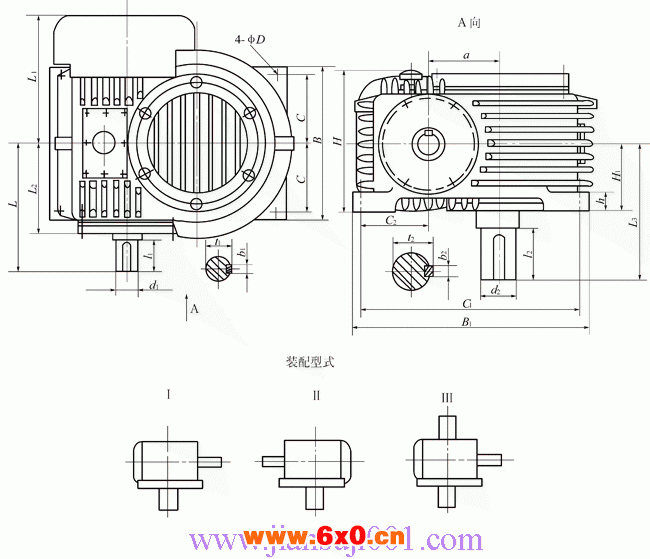 PW型平面二次包络环面蜗杆减速机（GB-T16449-1996）