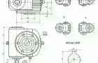 SCWS63、SCWS80、SCWS100、型蜗杆减速机I～IV装配型式主要尺寸JB/T6387-1992