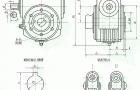 SCWO63、SCWO80、SCWO100、型减速机I、II装配型式主要尺寸JB/T6387-1992