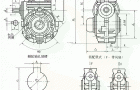 SCWO125、SCWO140、SCWO160、SCWO180、SCWO200、SCWO225、SCWO250、SCWO280、SCWO315、型减速机IF、IIF蜗杆减速机装配型式主要尺寸JB/T6