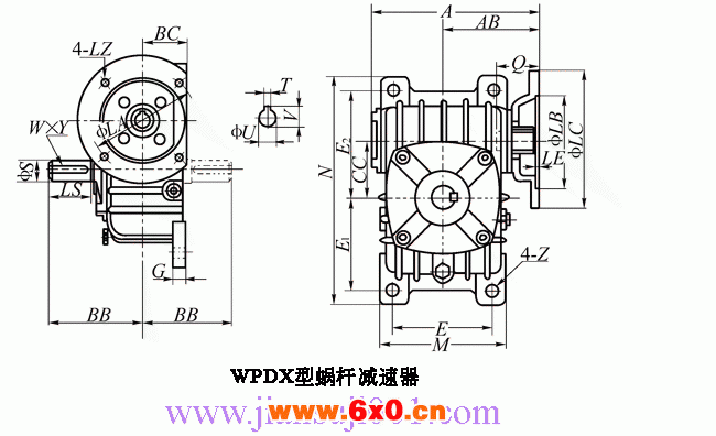 WP、WD型蜗杆减速机