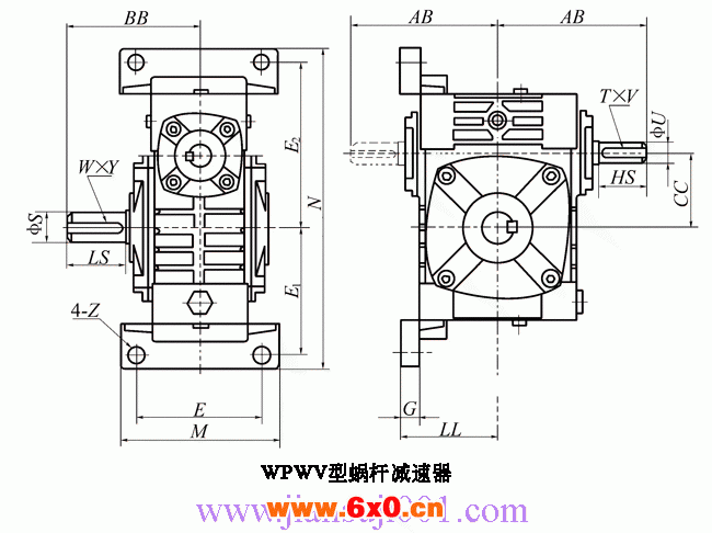 WP、WD型蜗杆减速机