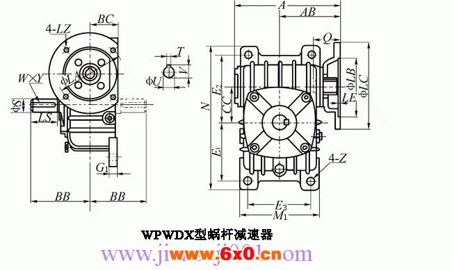 WP、WD型蜗杆减速机