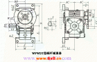 WPWDT型蜗轮蜗杆减速机主要尺寸