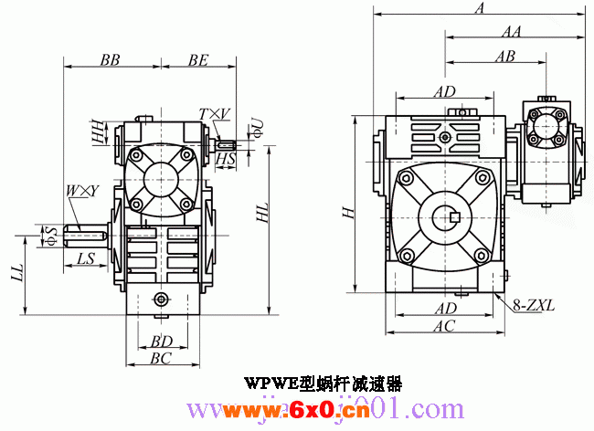 WP、WD型蜗杆减速机