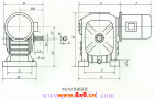 WQSZ50、WQSZ60、WQSZ70、WQSZ80、WQSZ100、WQSZ120、WQSZ135、WQSZ155、型圆柱蜗杆减速机主要尺寸