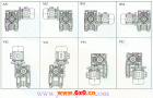 WWJ系列蜗杆减速机联体机安装形式