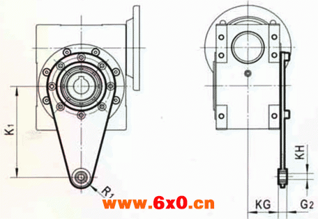 TSRV系列不锈钢蜗轮减速器扭力臂 