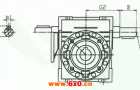 WJL40、WJL50、WJL63、WJL75、WJL90、WJL110、WJL130、蜗轮蜗杆减速机蜗杆同向输出轴尺寸