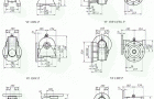 VF130..P系列蜗轮蜗杆减速机外形及安装尺寸