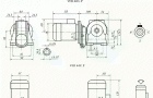 VFR44..P系列蜗轮蜗杆减速机外形及安装尺寸