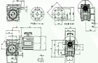 NMRV30、NMRV40、NMRV50、NMRV63、NMRV75、NMRV90、NMRV110、NMRV130、型铝合金微型蜗杆减速机外形安装尺寸Q/JF01-1999