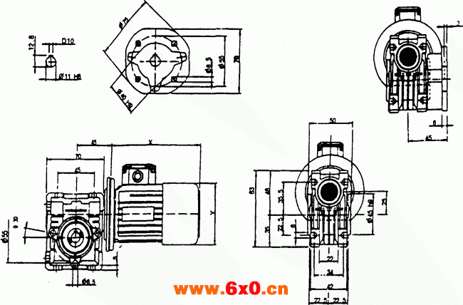 NMRV型蜗杆减速机(Q-JF 01-1999)