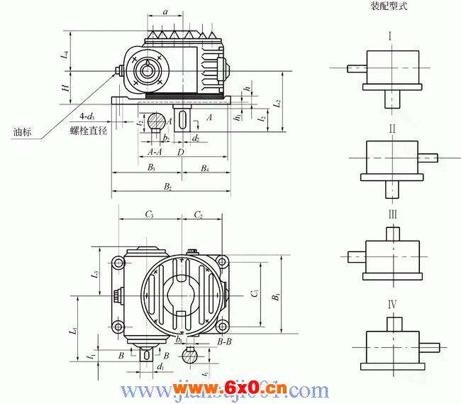 CW系列圆弧圆柱蜗杆减速机GB9147—88