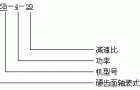 PYZ系列硬齿面轴装式减速机型号表示方法