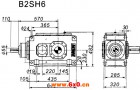 B2SH系列外型及安装尺寸图