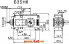 B3SH系列外型及安装尺寸图