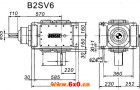 B2SV系列外型及安装尺寸图