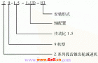 Z系列弧齿锥齿轮减速机标记示例