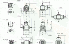 Z2、Z4、Z6、Z7、Z8、Z10、Z12、系列弧齿锥齿轮减速机安装尺寸图表