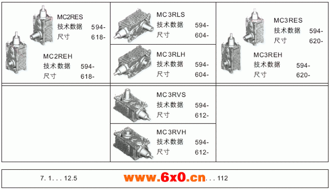 MC系列硬齿面中型齿轮减速机结构(传动比范围14...112)