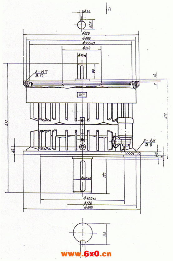 13J（i=18、20）外形及安装尺寸