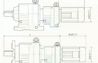 JTR系列斜齿轮减速电机串接齿箱长度尺寸