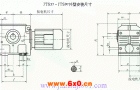 JTS47-JTS97系列斜齿轮-蜗轮减速电机外形及安装尺寸