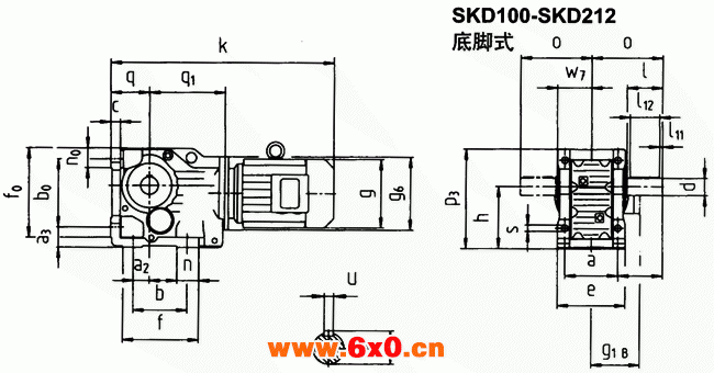 SK系列斜齿轮—蜗旋伞齿轮减速电机