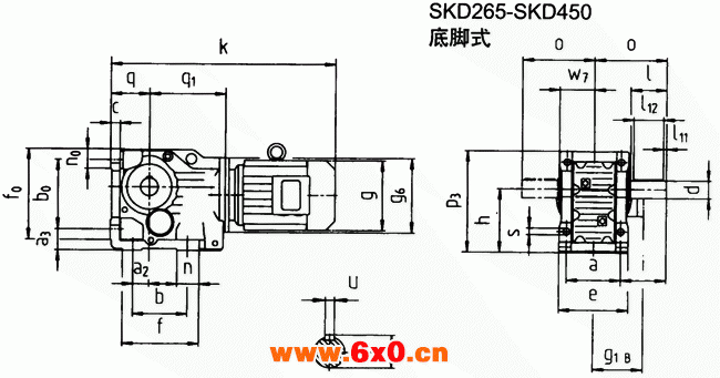 SK系列斜齿轮—蜗旋伞齿轮减速电机