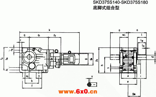 SK系列斜齿轮—蜗旋伞齿轮减速电机