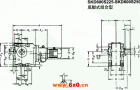 SKD600S225-SKD600S250底脚式组合型斜齿轮—蜗旋伞齿轮减速电机外形及安装尺寸