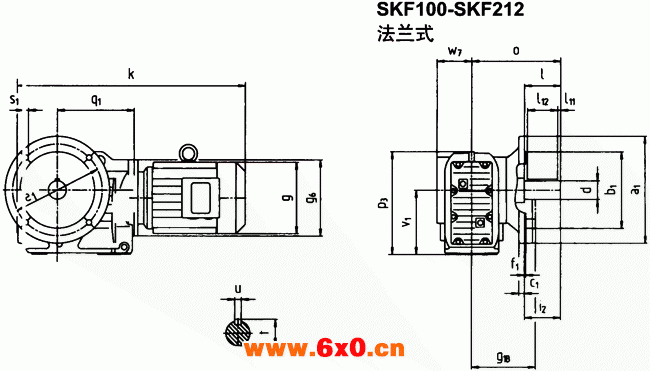 SK系列斜齿轮—蜗旋伞齿轮减速电机