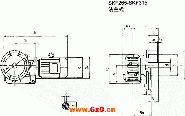SK系列斜齿轮—蜗旋伞齿轮减速电机