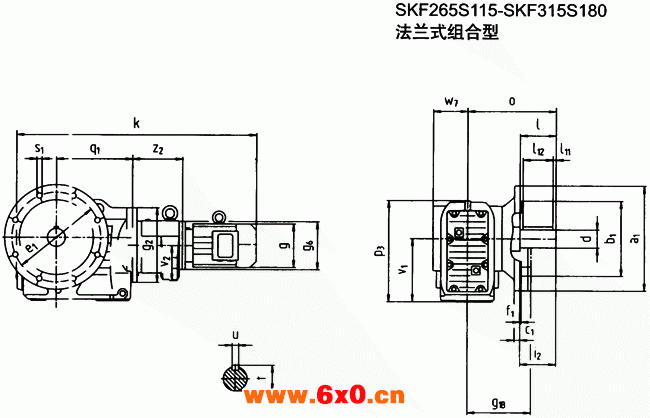 SK系列斜齿轮—蜗旋伞齿轮减速电机