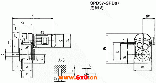 SP系列平行轴斜齿轮减速电机（图）