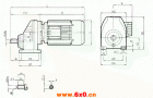 RCX57..硬齿轮减速机安装尺寸图