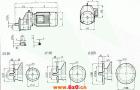 RCXF57..型硬齿轮减速机安装尺寸图